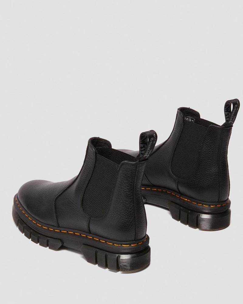 Dr Martens Rikard Lunar Leren Enkellaars Heren Zwart | NL 356XYU